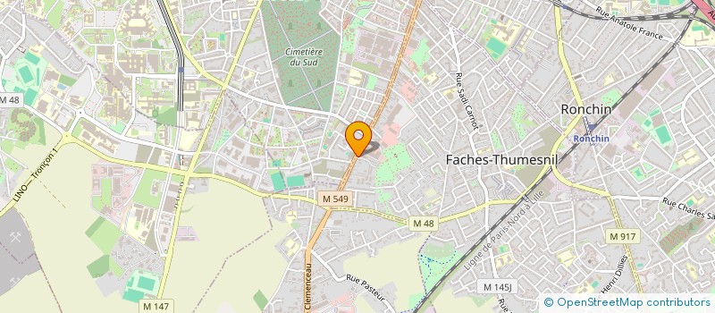 localisation de l'entreprise MONSIEUR JAMAL ABIOLA  FACHES-THUMESNIL