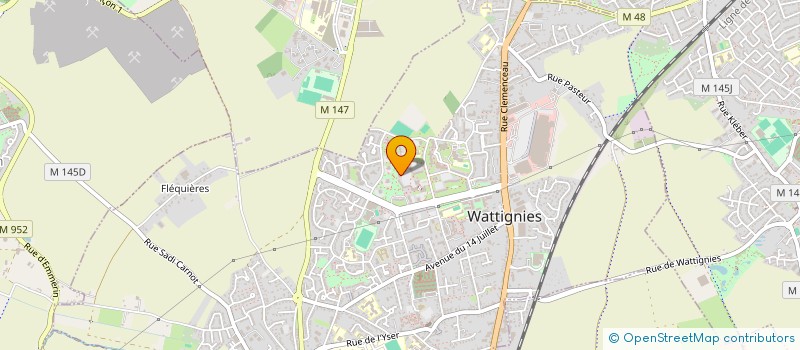 localisation de l'entreprise MONSIEUR JAMAL ACHAMSSE  FACHES-THUMESNIL