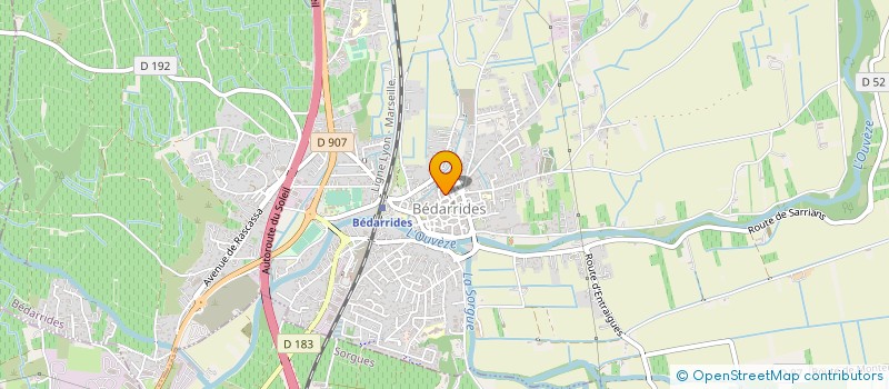 localisation de l'entreprise MONSIEUR JAMAL ARRACHIDI  BEDARRIDES