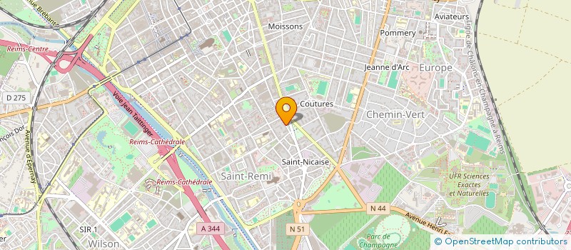 localisation de l'entreprise MONSIEUR JAMAL ATIGUI  REIMS