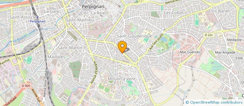 localisation de l'entreprise MONSIEUR JAMAL BAKHTI  PERPIGNAN