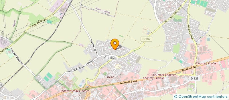 localisation de l'entreprise MONSIEUR JAMAL BENAMAR à CHAURAY
