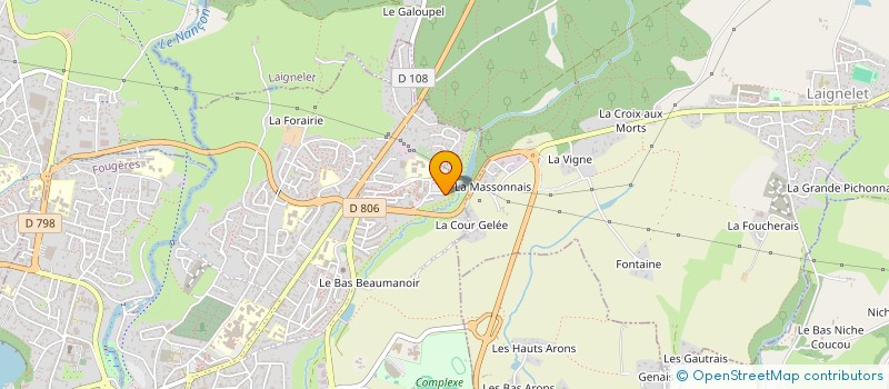 localisation de l'entreprise MONSIEUR JAMAL BENCHRIF  FOUGERES