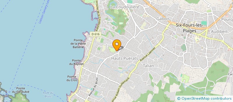 localisation de l'entreprise MONSIEUR JAMAL BENJELLOUN à SIX-FOURS-LES-PLAGES