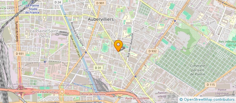 localisation de l'entreprise MONSIEUR JAMAL BENLHASSAN  AUBERVILLIERS