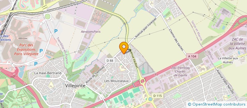 localisation de l'entreprise MONSIEUR JAMAL BENTAHA à VILLEPINTE