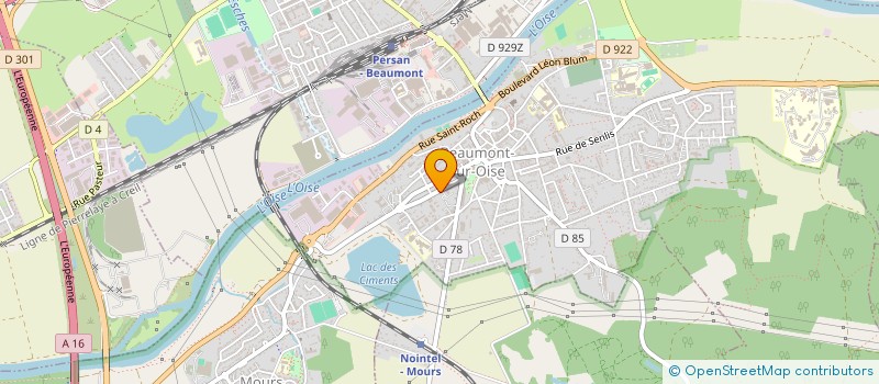 localisation de l'entreprise MONSIEUR JAMAL BERRIH  BEAUMONT-SUR-OISE