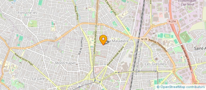 localisation de l'entreprise MONSIEUR JAMAL BOURABIA à DIJON