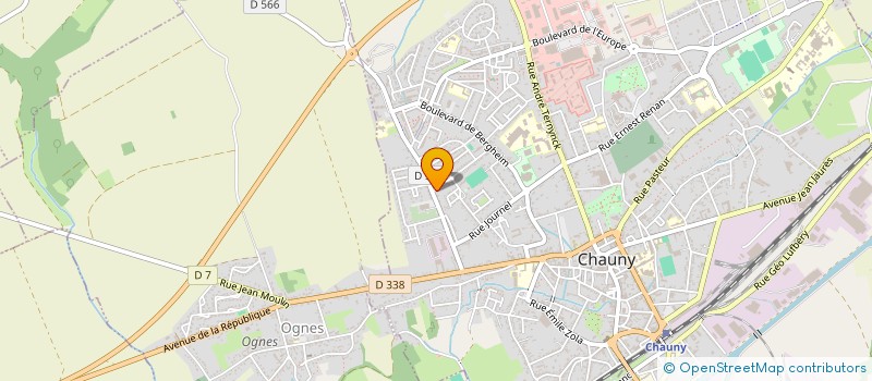 localisation de l'entreprise MONSIEUR JAMAL CHOUKRI à CHAUNY