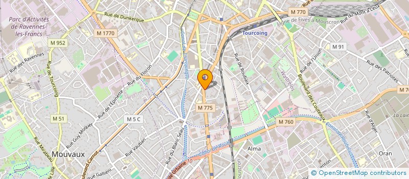 localisation de l'entreprise MONSIEUR JAMAL-EDDINE JABRAN  TOURCOING