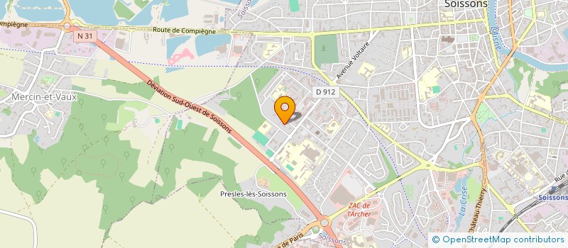 localisation de l'entreprise MONSIEUR JAMAL EL KIHEL  COUCY-LE-CHATEAU-AUFFRIQUE