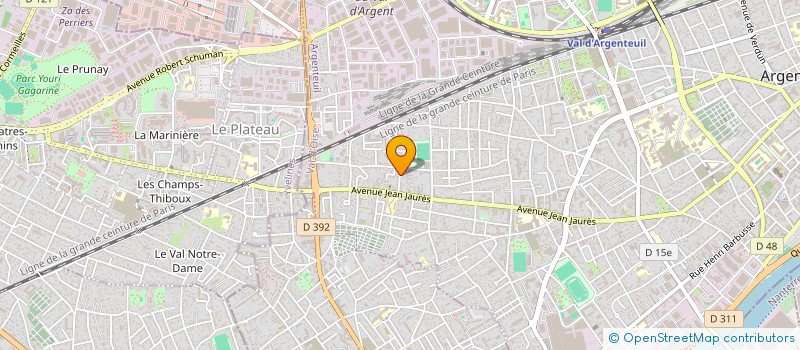 localisation de l'entreprise MONSIEUR JAMAL HAMOU  ARGENTEUIL