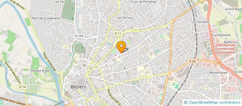 localisation de l'entreprise MONSIEUR JAMAL HIDA  BEZIERS