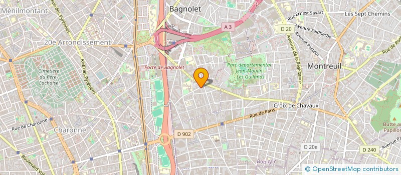 localisation de l'entreprise MONSIEUR JAMAL IBRAHIM ADEM à BAGNOLET