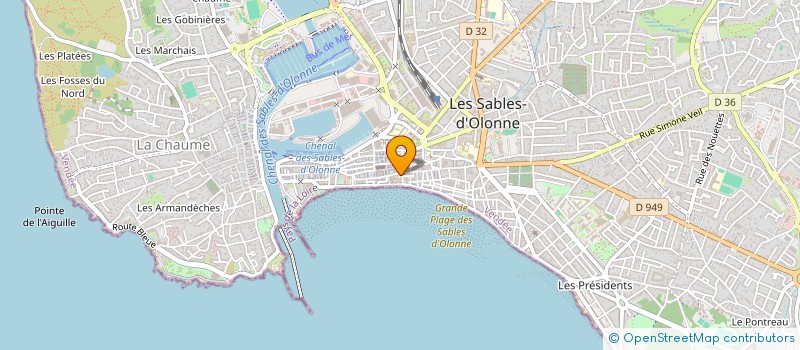 localisation de l'entreprise MONSIEUR JAMAL KOUKOU à LES SABLES D'OLONNE