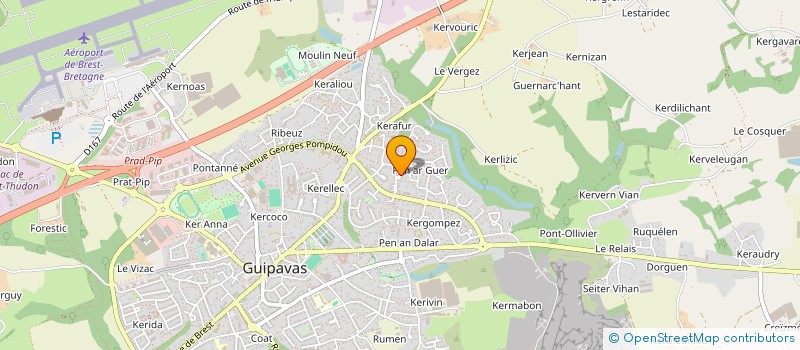 localisation de l'entreprise MONSIEUR JAMAL LAROUSSI  GUIPAVAS