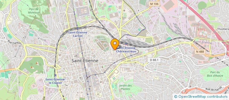 localisation de l'entreprise MONSIEUR JAMAL MERTAH  SAINT-ETIENNE