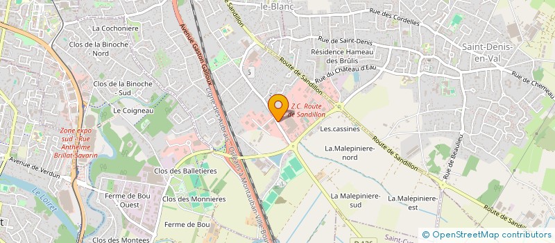 localisation de l'entreprise MONSIEUR JAMAL MOHAMED IBRAHIM à SAINT-JEAN-LE-BLANC