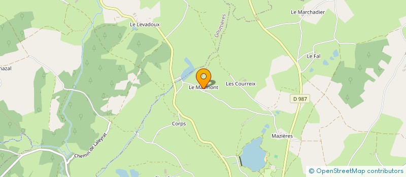 localisation de l'entreprise MONSIEUR JAMAL PEBREUIL à SAINT-GERVAIS-D'AUVERGNE