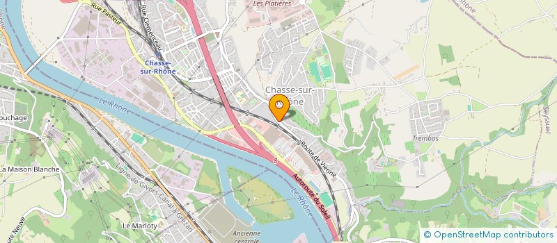 localisation de l'entreprise MONSIEUR JAMAL TAOUI  CHASSE-SUR-RHONE