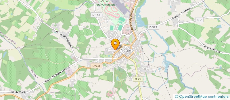 localisation de l'entreprise MONSIEUR JAMAL ZAK ABBOU  NOGARO