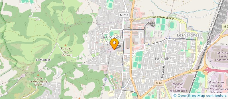 localisation de l'entreprise MONSIEUR JAMALE HEMMADA  CLERMONT-FERRAND