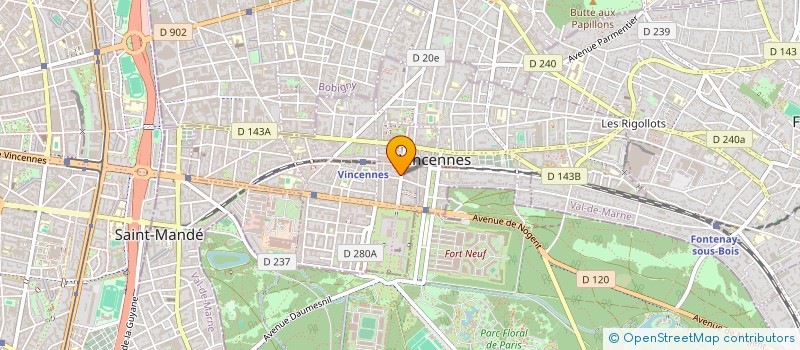 localisation de l'entreprise MONSIEUR JAMALE SABEG à VINCENNES