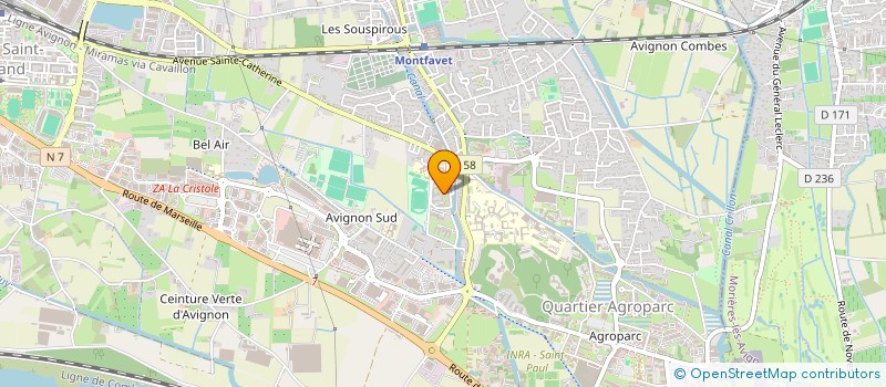 localisation de l'entreprise MONSIEUR JAMALL ABDAOUI  AVIGNON