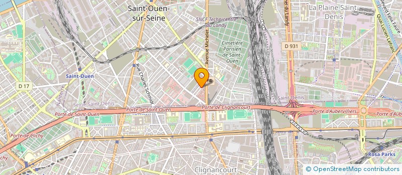 localisation de l'entreprise MONSIEUR JAMASON BIBEYRON  SAINT-OUEN-SUR-SEINE