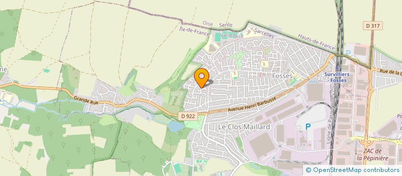 localisation de l'entreprise MONSIEUR JAME IPEK  FOSSES