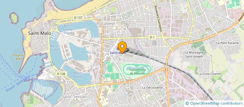 localisation de l'entreprise MONSIEUR JAMEL ABDELHADI  SAINT-MALO