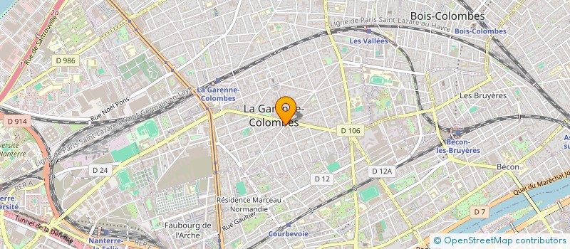 localisation de l'entreprise MONSIEUR JAMEL AMGHAR à LA GARENNE-COLOMBES