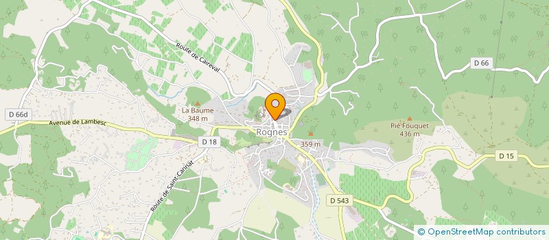 localisation de l'entreprise MONSIEUR JAMEL AOUNI  ROGNES