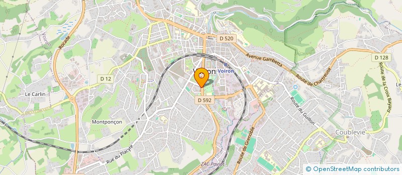 localisation de l'entreprise MONSIEUR JAMEL BADREDDINE  VOIRON