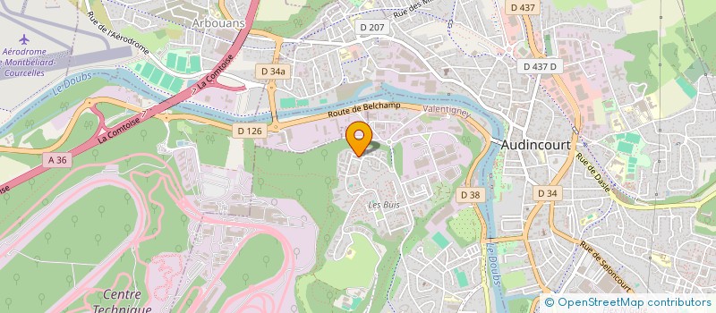 localisation de l'entreprise MONSIEUR JAMEL BELAGRA  VALENTIGNEY