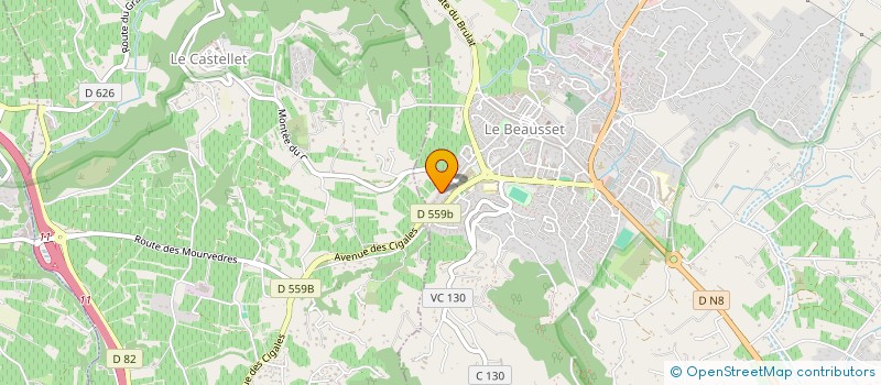 localisation de l'entreprise MONSIEUR JAMEL BENATIGUE à LE BEAUSSET