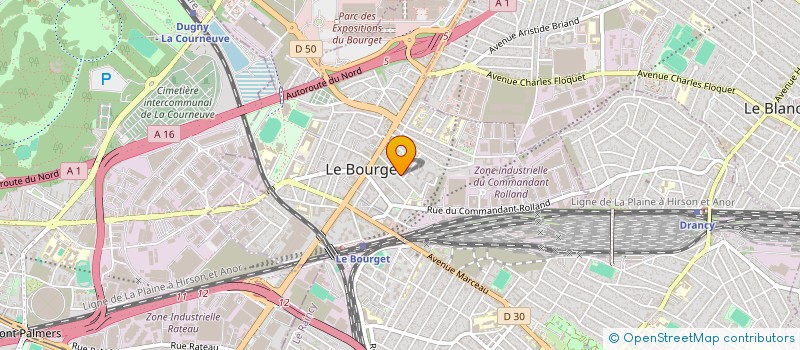 localisation de l'entreprise MONSIEUR JAMEL BENGOURINA à LE BOURGET