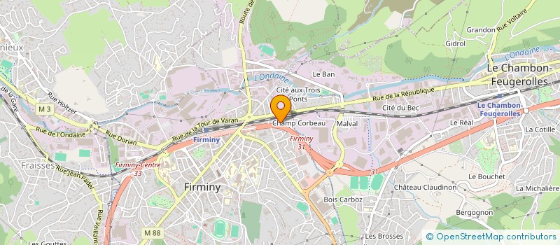 localisation de l'entreprise MONSIEUR JAMEL BOURIACHE à FIRMINY