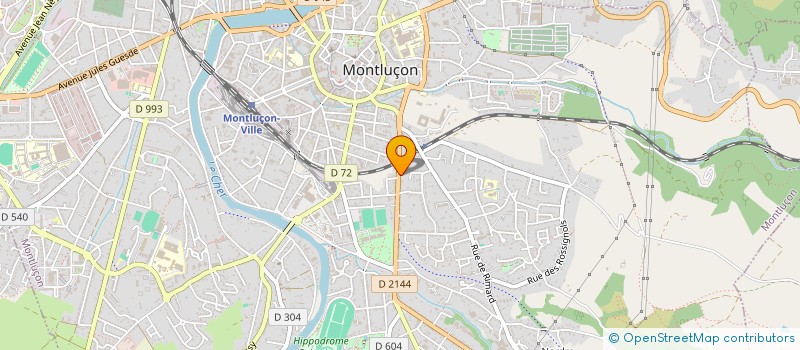 localisation de l'entreprise MONSIEUR JAMEL BRUN à MONTLUCON