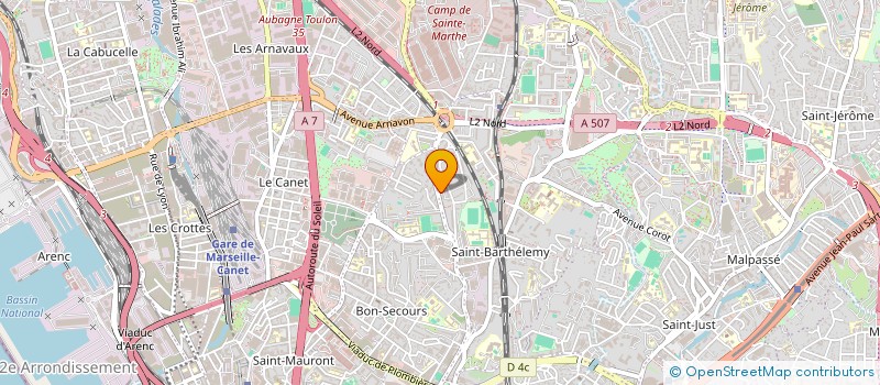 localisation de l'entreprise MONSIEUR JAMEL CHAMKHI à MARSEILLE