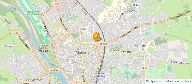 localisation de l'entreprise MONSIEUR JAMEL CHAOUFI  MOULINS