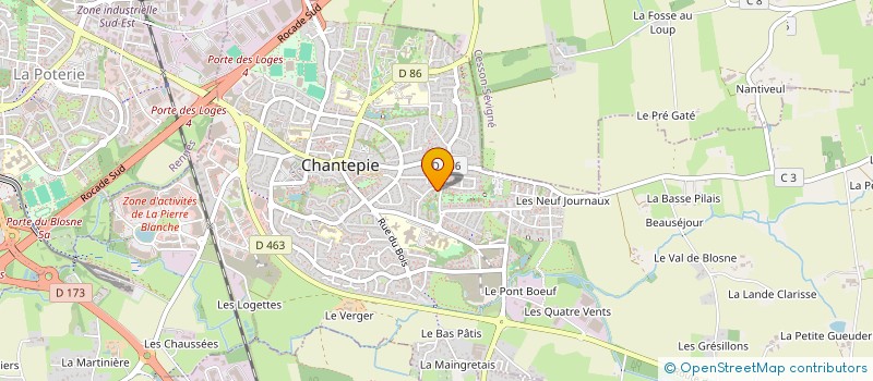 localisation de l'entreprise MONSIEUR JAMEL EL IDRISSI à CHANTEPIE