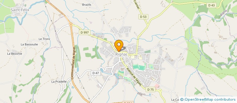 localisation de l'entreprise MONSIEUR JAMEL HADDAD  RIGNAC