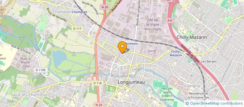localisation de l'entreprise MONSIEUR JAMEL HATTABI à LONGJUMEAU