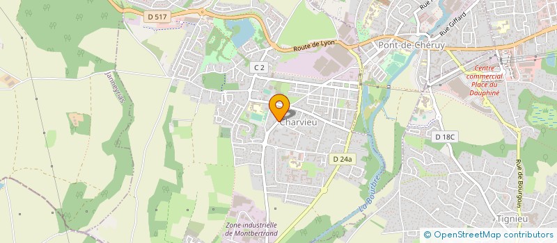 localisation de l'entreprise MONSIEUR JAMEL HOUCINE  CHARVIEU-CHAVAGNEUX