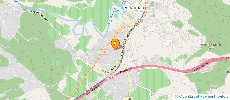 localisation de l'entreprise MONSIEUR JAMEL JARDAZI  VIDAUBAN