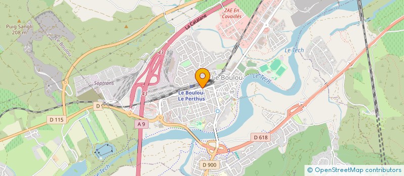 localisation de l'entreprise MONSIEUR JAMEL MOUHLI  LE BOULOU