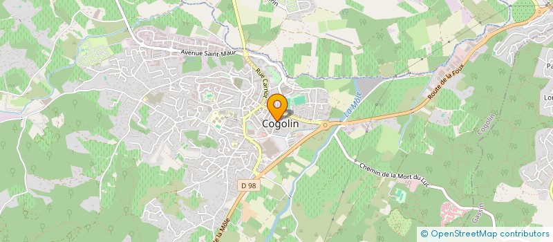 localisation de l'entreprise MONSIEUR JAMEL REJEB  COGOLIN