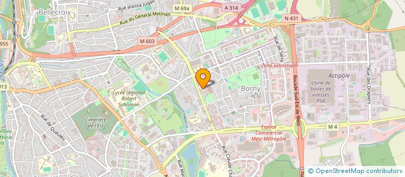 localisation de l'entreprise MONSIEUR JAMEL SAOUDI  METZ