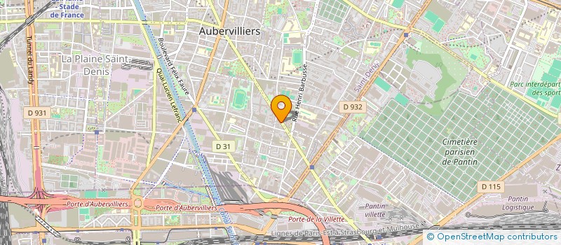 localisation de l'entreprise MONSIEUR JAMEL TILIOUNE à AUBERVILLIERS
